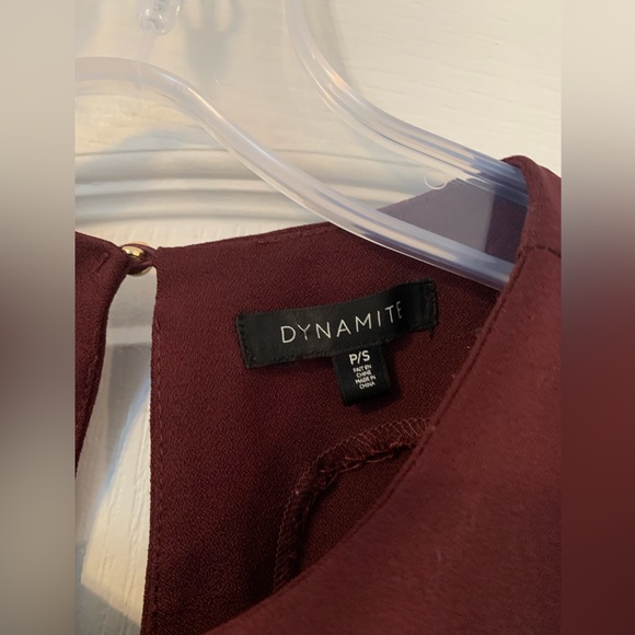 Plum blouse with open back - Picture 2 of 7